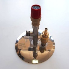 Крышка парогенератора (для Феникс и Добрый жар) с клапаном подрыва и обратным клапаном